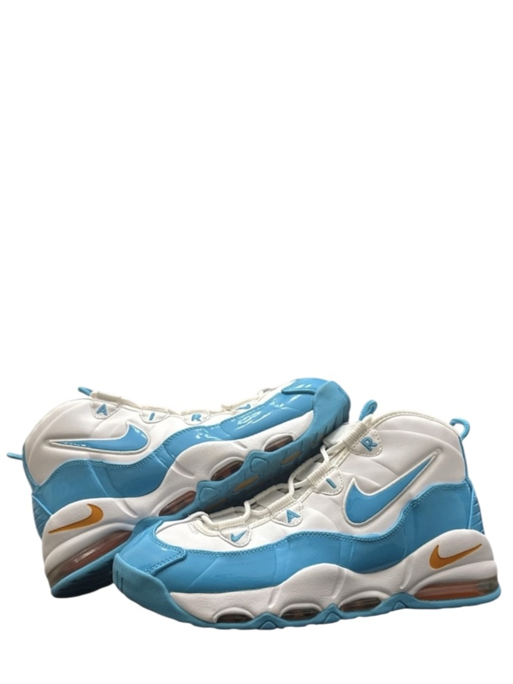 NIKE - AIR MAX UPTEMPO WHITE BLUE YELLOW ‘95 “BLUE FURY” SNEAKERS